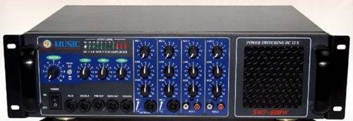 Music Sound STW 600  เครื่องขยายเสียงติดรถยนต์ 600 วัตต์ Mobile Power Amplifier 